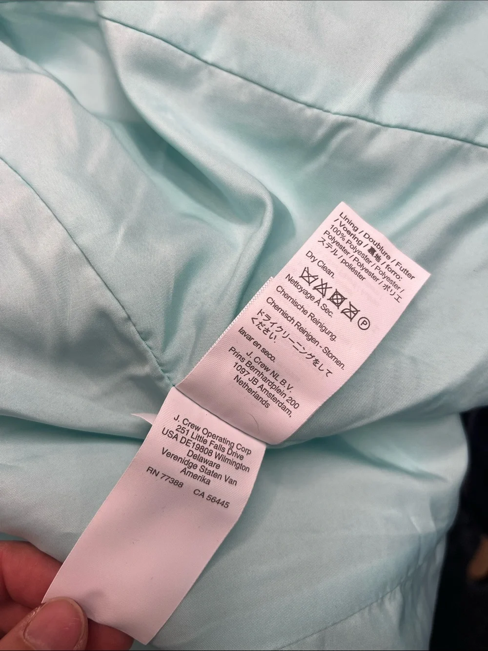 J.Crew Re-Imagined Mint Green Cocoon Coat Size 2 NWT - Picture 11 of 16